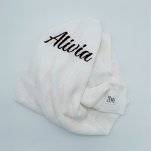 Load image into Gallery viewer, Personalised Baby Blanket | Cream
