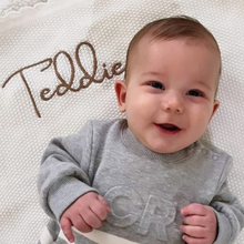 Load image into Gallery viewer, Personalised Baby Blanket | White