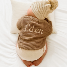 Load image into Gallery viewer, Personalised Knitted Jumper | Caramel