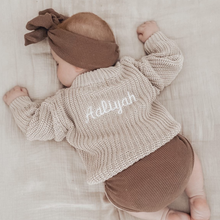 Load image into Gallery viewer, Personalised Knitted Jumper | Sand