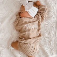 Load image into Gallery viewer, Personalised Knitted Jumper | Sand