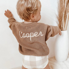Load image into Gallery viewer, Personalised Knitted Jumper | Caramel