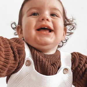 Personalised Knitted Jumper | Chocolate