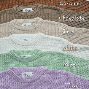 Personalised Knitted Jumper | Lilac