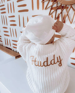 PERSONALISED JUMPER | PURE WHITE