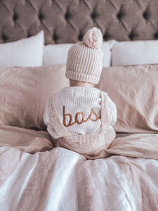 PERSONALISED JUMPER | PURE WHITE