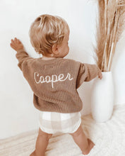 Load image into Gallery viewer, PERSONALISED JUMPER | CHOCOLATE
