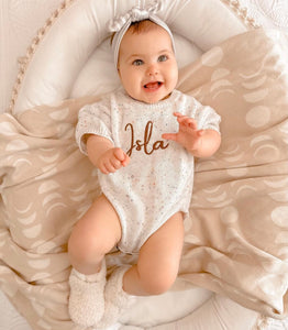 PERSONALISED ROMPER | MILK SPRINKLE