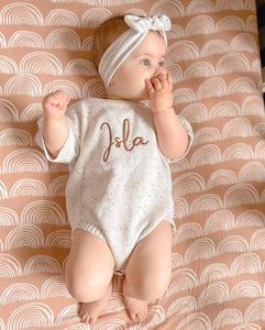 PERSONALISED ROMPER | MILK SPRINKLE